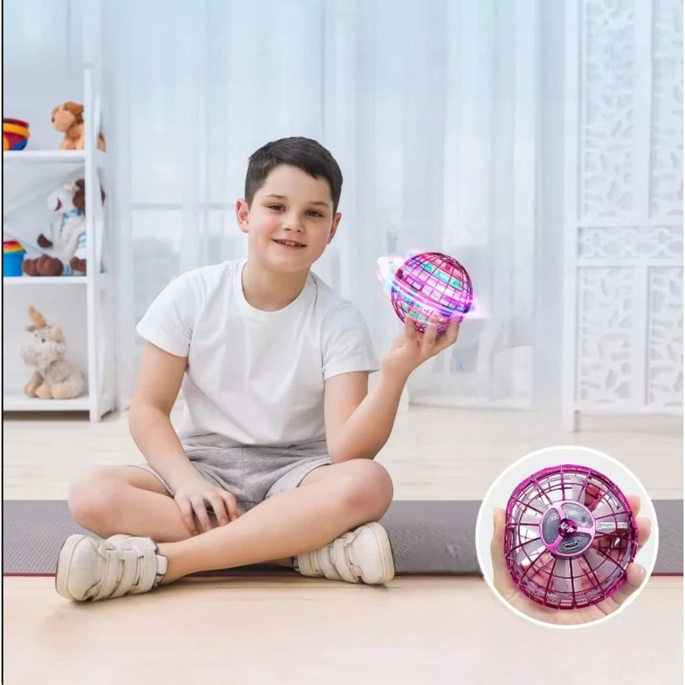 Toys SKRADOMAS KOSMINIS NSO KUMULYS, VALDOMAS RANKAIS MINI Dronas BUMERANGO KAMULIU SU LED