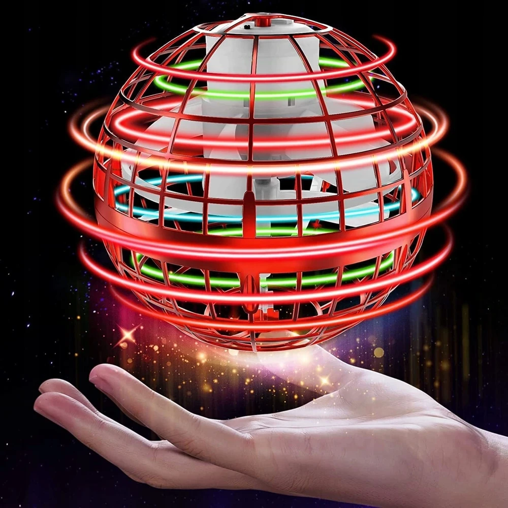 Toys SKRADOMAS KOSMINIS NSO KUMULYS, VALDOMAS RANKAIS MINI Dronas BUMERANGO KAMULIU SU LED