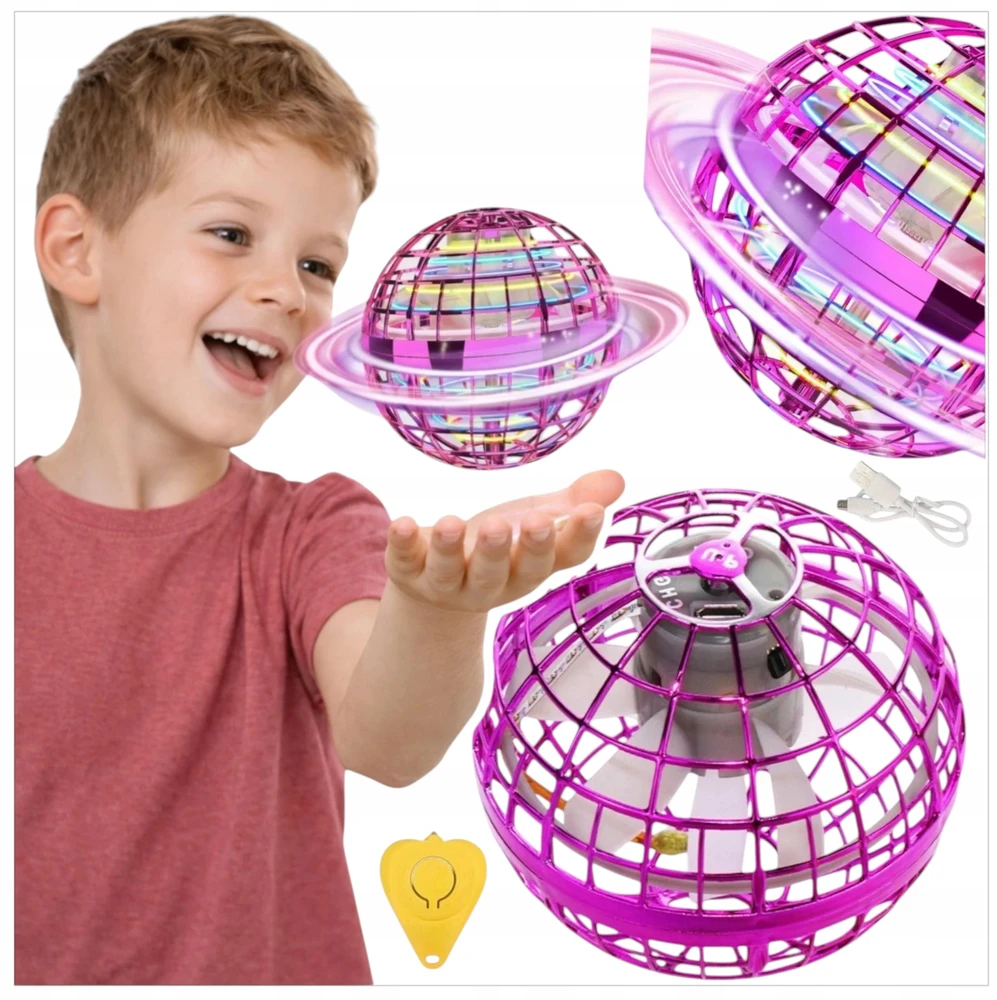 Toys SKRADOMAS KOSMINIS NSO KUMULYS, VALDOMAS RANKAIS MINI Dronas BUMERANGO KAMULIU SU LED