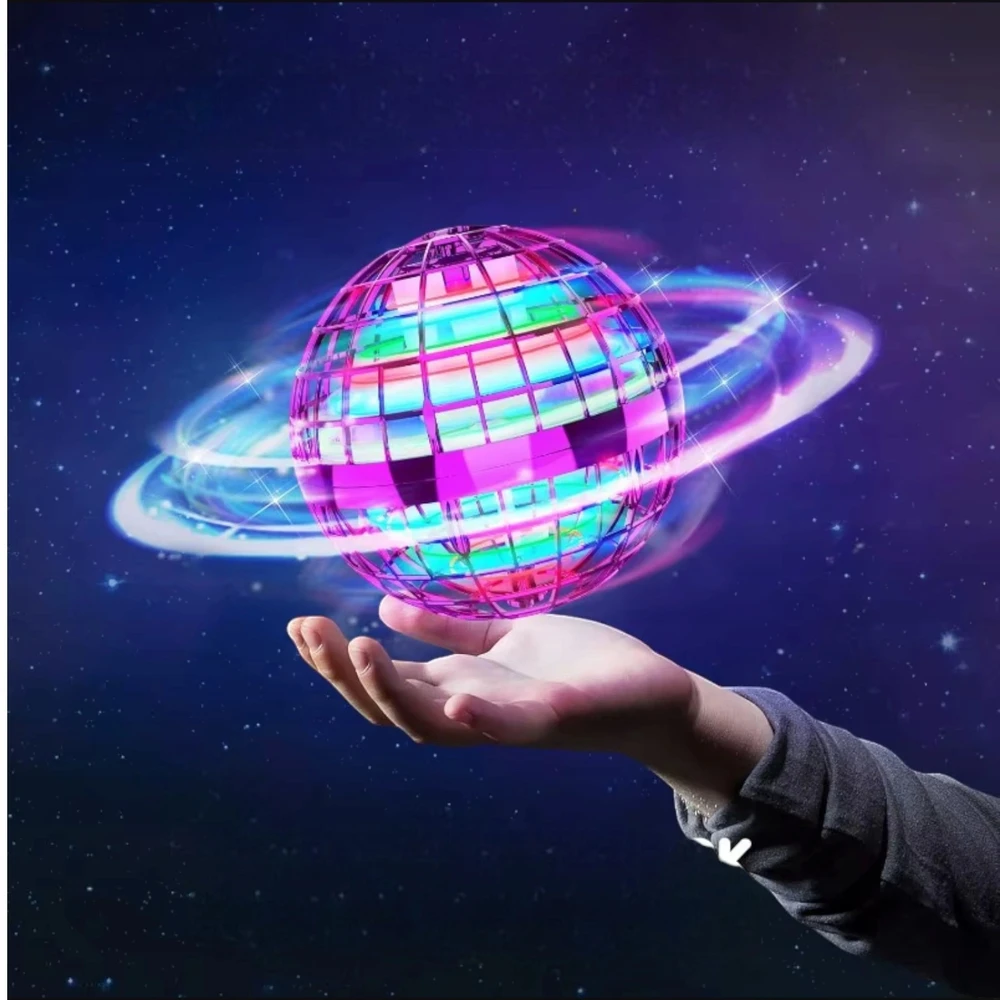 Toys SKRADOMAS KOSMINIS NSO KUMULYS, VALDOMAS RANKAIS MINI Dronas BUMERANGO KAMULIU SU LED