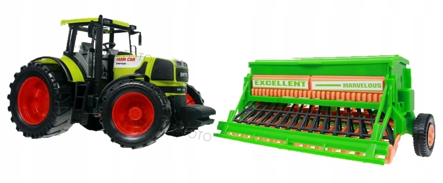 Toys Traktorius su sėjamąja SEEDER Turn Drive Movement