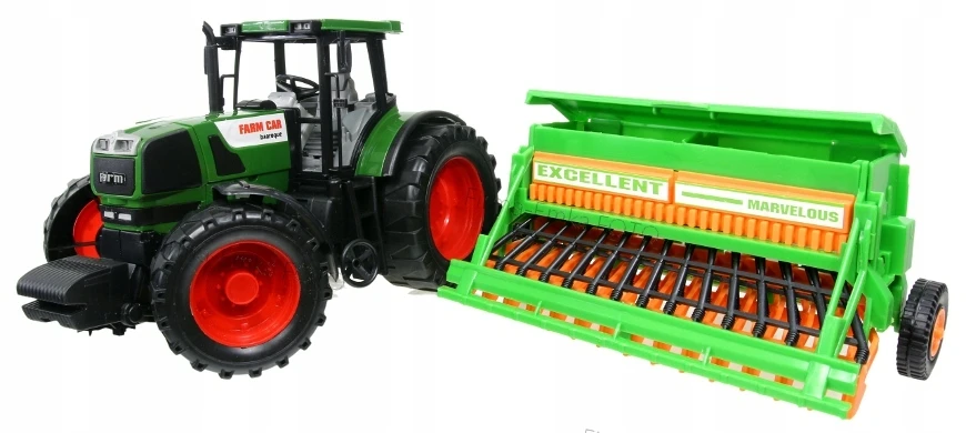 Toys Traktorius su sėjamąja SEEDER Turn Drive Movement