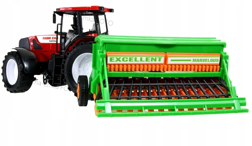 Toys Traktorius su sėjamąja SEEDER Turn Drive Movement