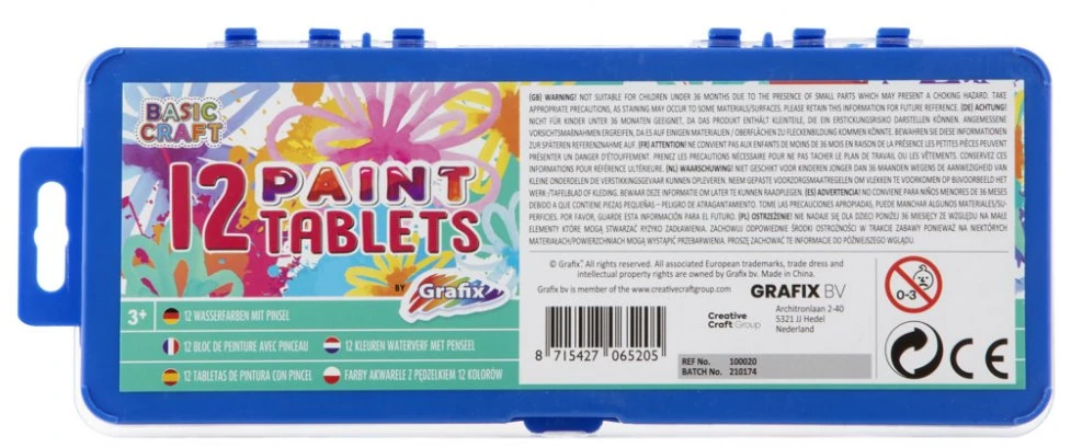 Icom Toys4All 12 dažų su teptuku rinkinys