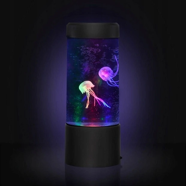 Toys4Boys Naktinė lempa Z MEDUZAMI Akwarium Kolorowe Podświetlenie LED Prezent Dziecka