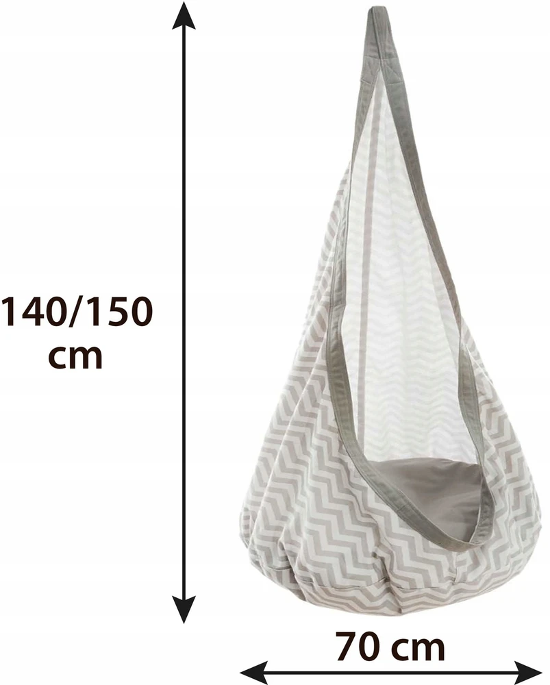 Toysplanet COCOON SWING 60KG KABANAMA KĖDĖ HAMAKAS PABAIGTA SUKURĖ SU PAGALVE 3+