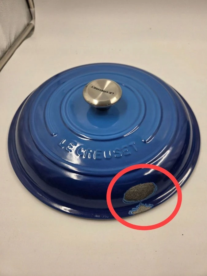 Tradicinis apvalus ketaus puodas Le Creuset 3,5 L 30 cm mėlynas