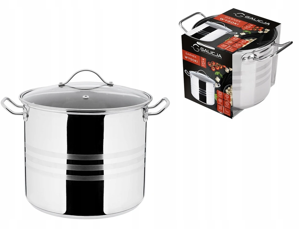 Tradicinis Galicja puodas su matavimo puodeliu 3,7 L 18 CM