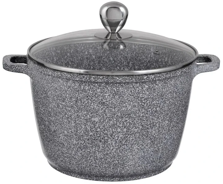 TRADICINIS MARMULINIS PUODAS 10 L INDUKCIJAI IR DUJINĖMS Ø28 CM HOFFNER