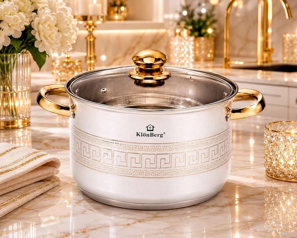 Tradicinis nerūdijančio plieno puodas Klonberg KB-3048 26CM 10 l
