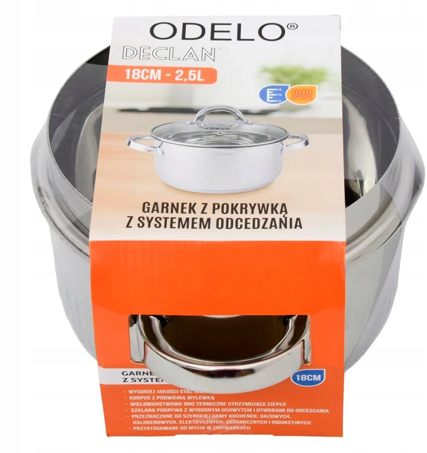Tradicinis PLIENINIS virimo puodas Dujinis indukcinis Odelo DECLAN 2,5 l