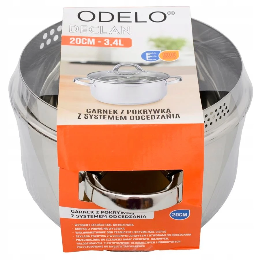 Tradicinis Plieninis virimo puodas Dujinis indukcinis Odelo DECLAN 3.4l