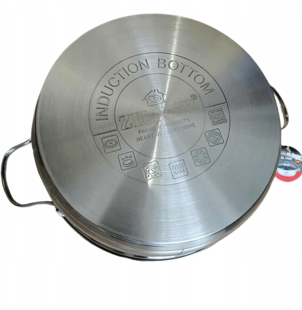 Tradicinis puodas 28 cm Zilner 6,0 l plieninė nelipni danga ZL-7405