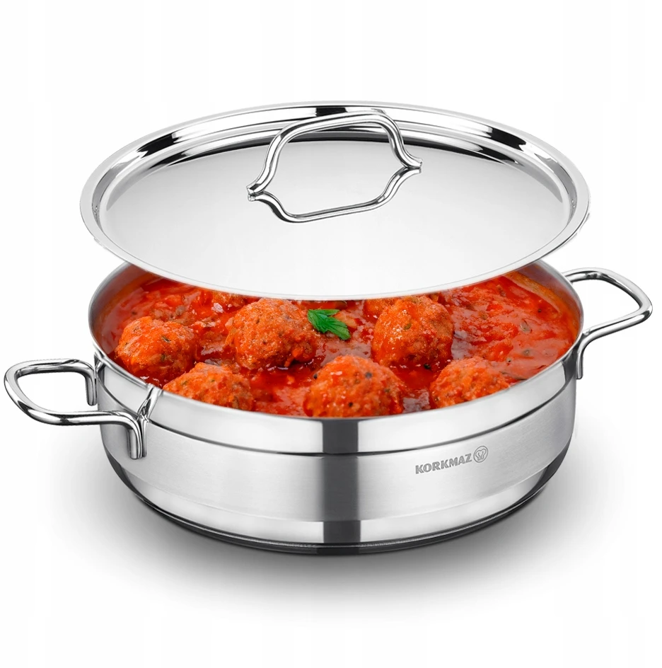 Indukcinis puodas troškinimui Korkmaz Alfa Low Ø26cm, KRA1024, 4.2 l