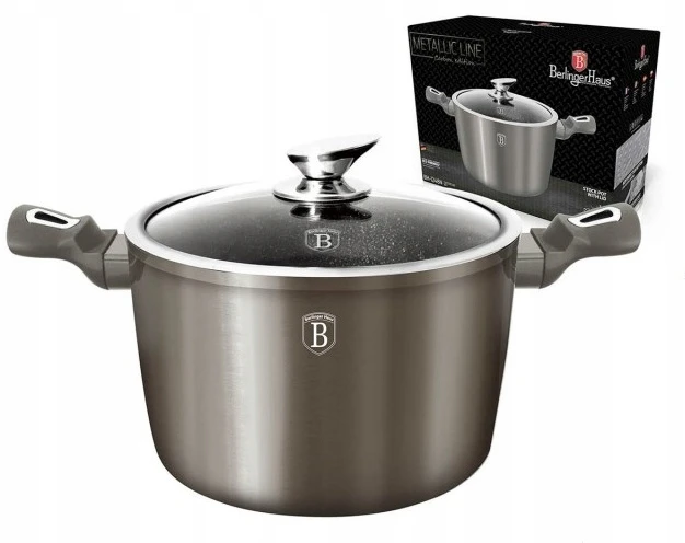 TRADICINIS PUODAS BERLINGER HAUS 26CM 7.3L ANGLES SU STIKLINIO DANGIU