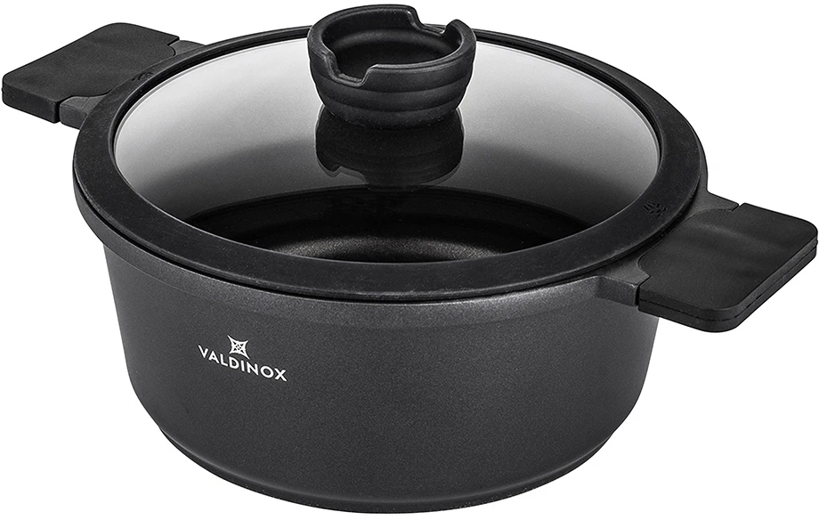Valdinox Expert puodas 28 cm su dangčiu 6,0 l