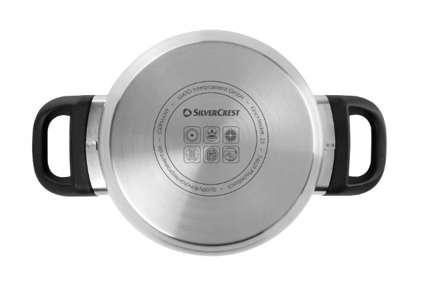Tradicinis puodas su dangteliu SilverCrest 1,45 l 16 cm nerūdijančio plieno