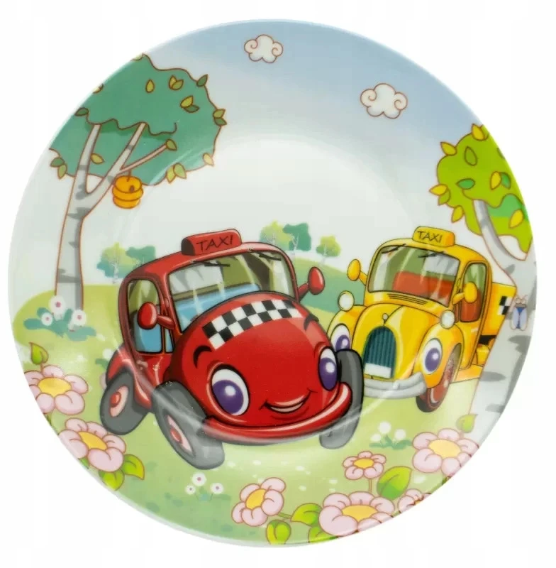 Tragar Bella Fiore porcelianinis Cars Taxi vakarienės rinkinys vaikams