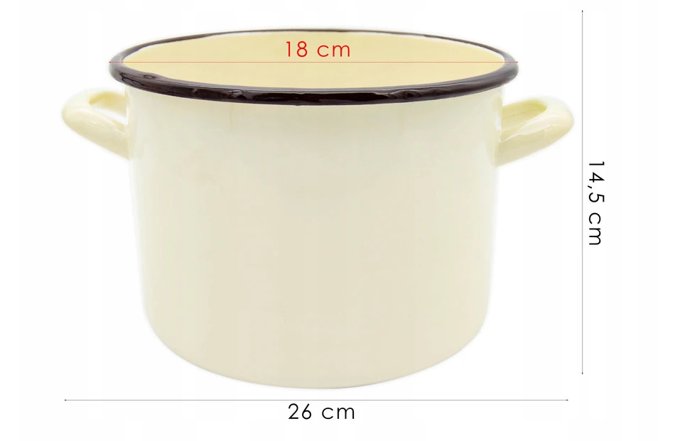 Tragar Tradicinis emaliuotas plieno puodas, 18 cm