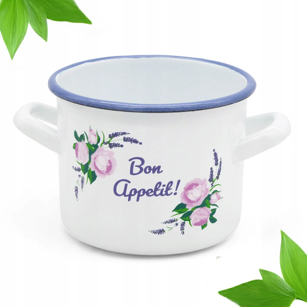 Tragar Tradicinis emaliuotas plieno puodas 14 cm KITCHEN CLASSIC BON APPETIT