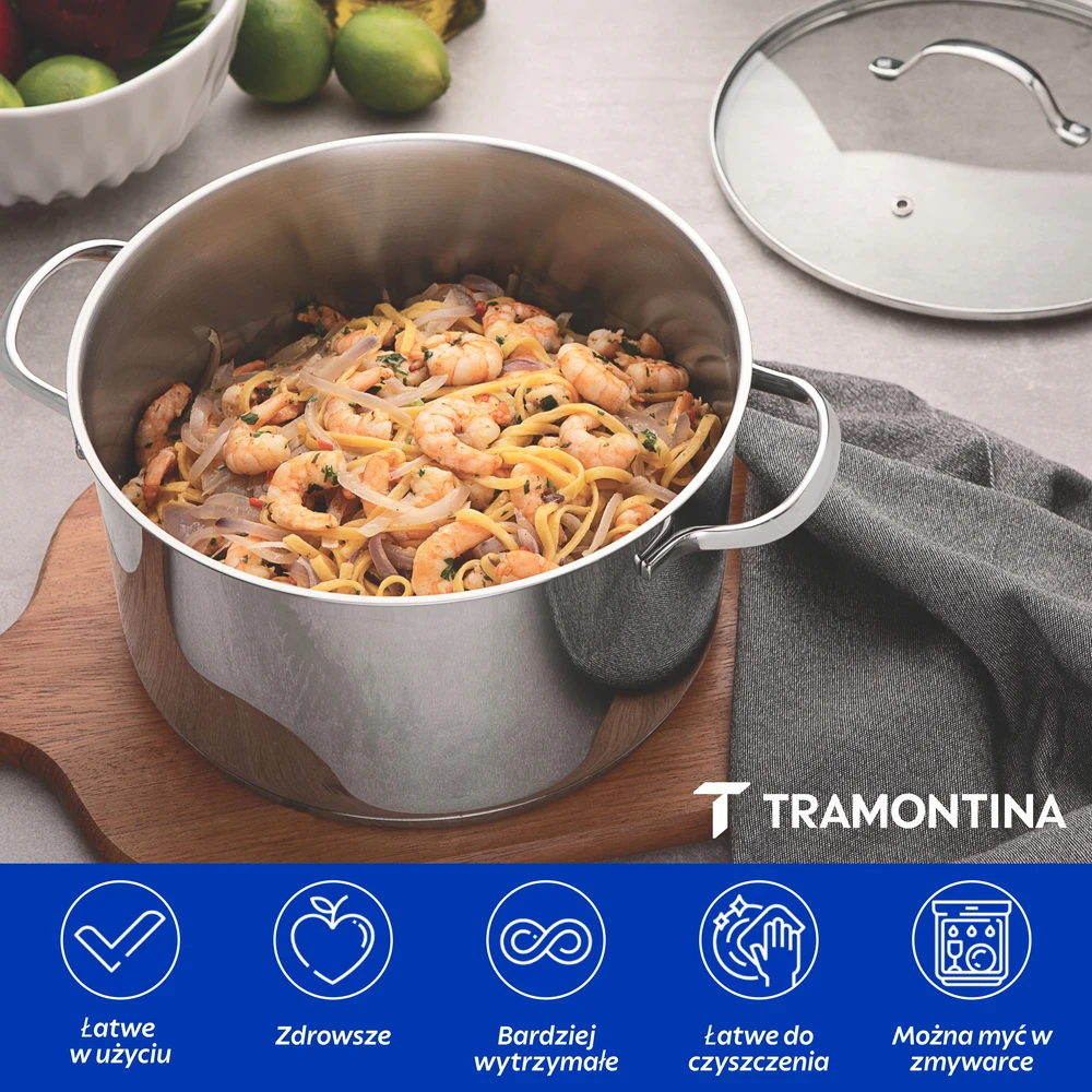 Tramontina Puodas 20cm 3,6l UNA gilus indukc.