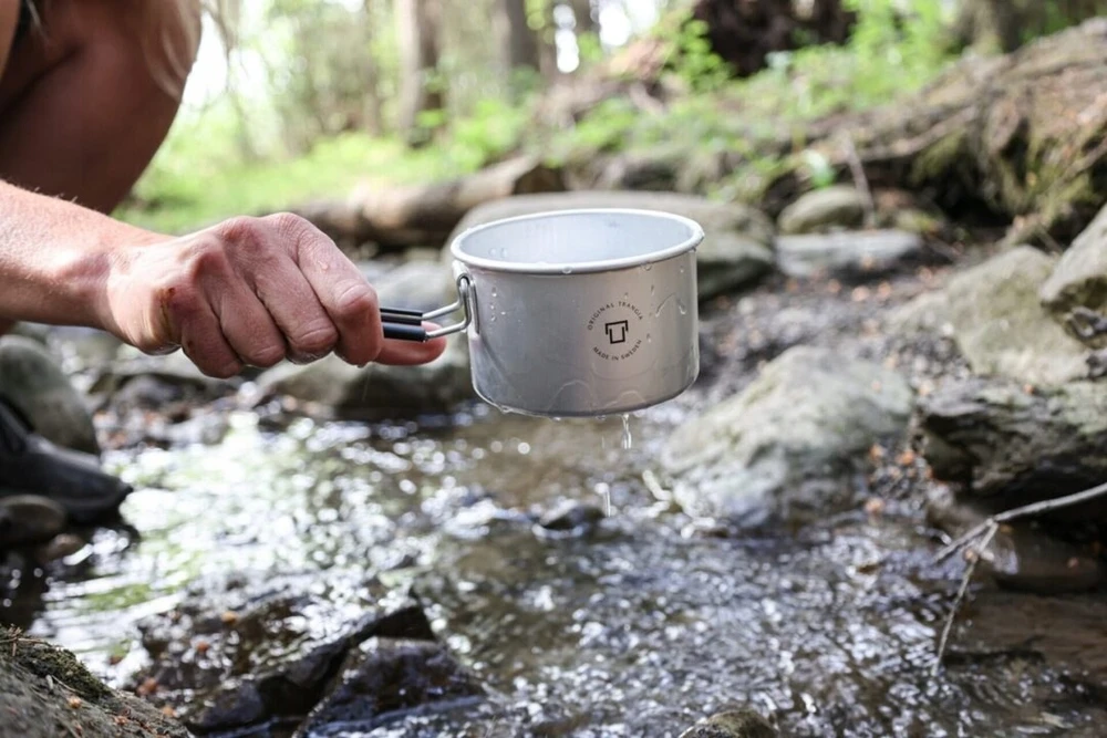 Trangia T-cup 0,5l aliuminio puodelis su sulankstoma rankena