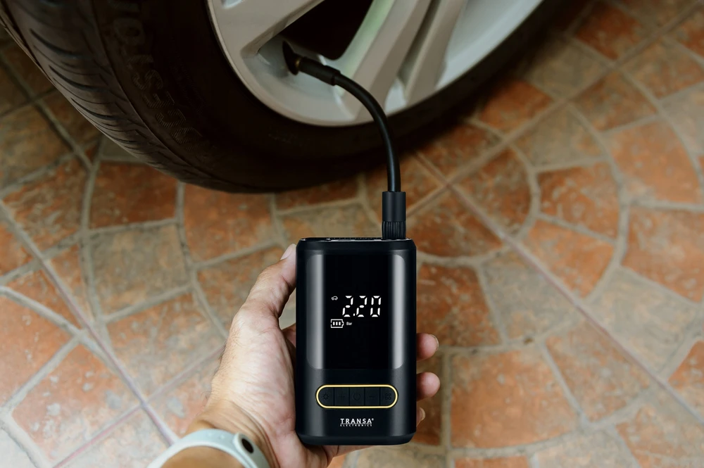 Transa Electronics Belaidis elektrinis dviračio siurblys PRESTA Auto Ball Powerbank 50W