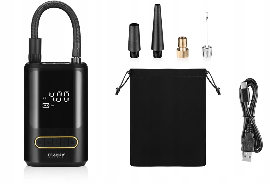 Transa Electronics Belaidis elektrinis dviračio siurblys PRESTA Auto Ball Powerbank 50W