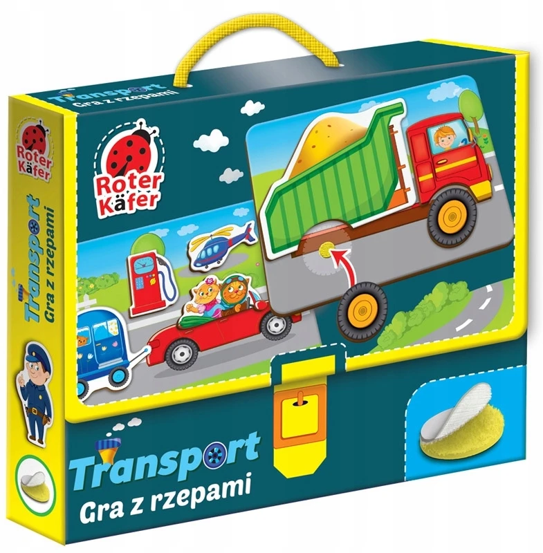Roter Kafer Maksik Transporto stalo žaidimas: Velcro žaidimas