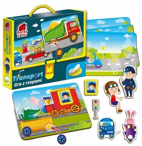 Roter Kafer Maksik Transporto stalo žaidimas: Velcro žaidimas