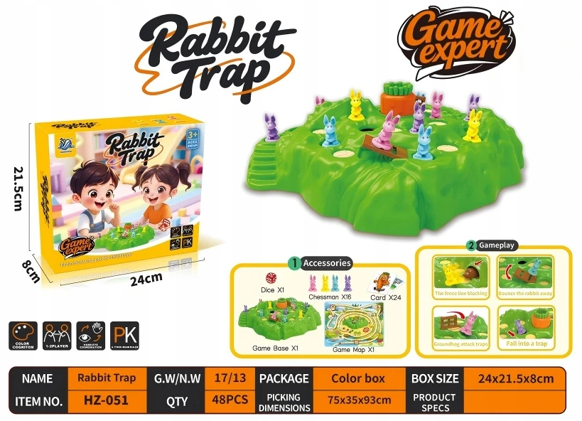 TRAP DELUXE 4+ ARMOR STOTA ŽAIDIMAS RABIT TRAP