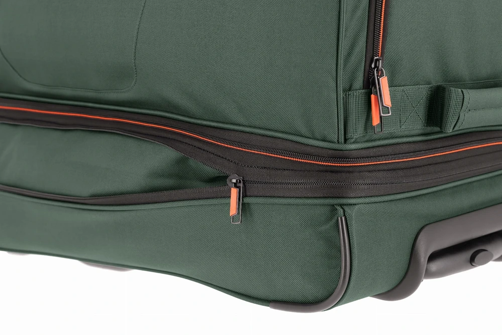Kelioninis Travelite Basics L - talpa 98/119l, žalia kelioninė tašė ant ratukų