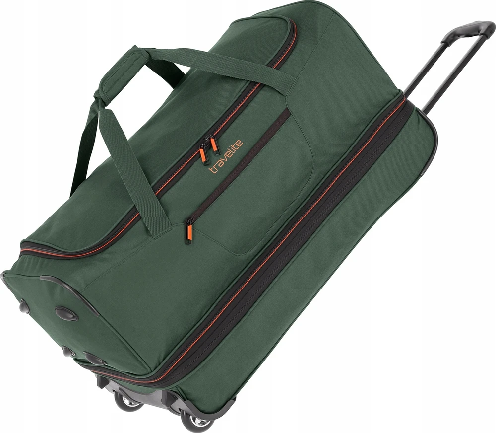 Kelioninis Travelite Basics L - talpa 98/119l, žalia kelioninė tašė ant ratukų