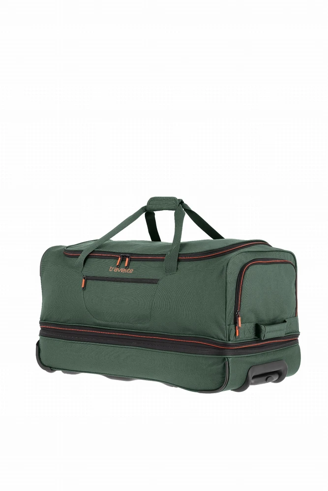 Kelioninis Travelite Basics L - talpa 98/119l, žalia kelioninė tašė ant ratukų