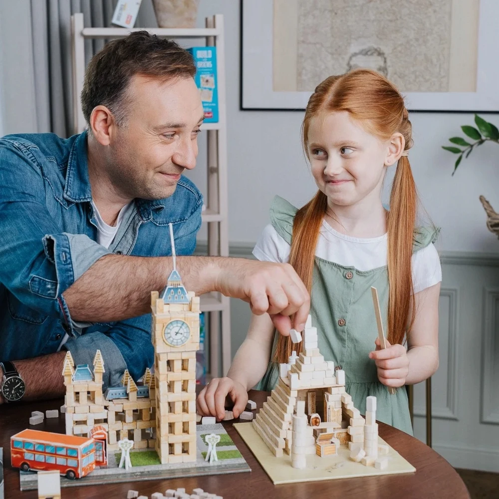 Trefl Rankdarbių rinkinys Brick Trick Big Ben L su plytomis ir medžiu