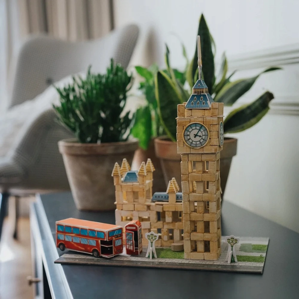Trefl Rankdarbių rinkinys Brick Trick Big Ben L su plytomis ir medžiu