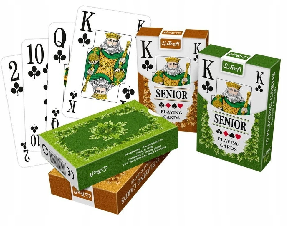 Klasikinės kortos Classic Senior Trefl, 55 lapų