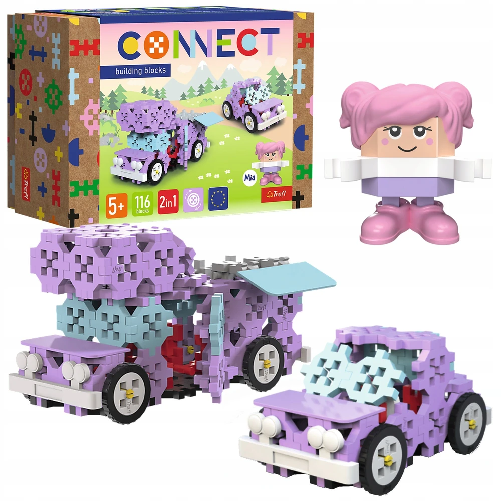 TREFL 61968 Connect 2in1 Blocks - Kemperis / Mielas automobilis