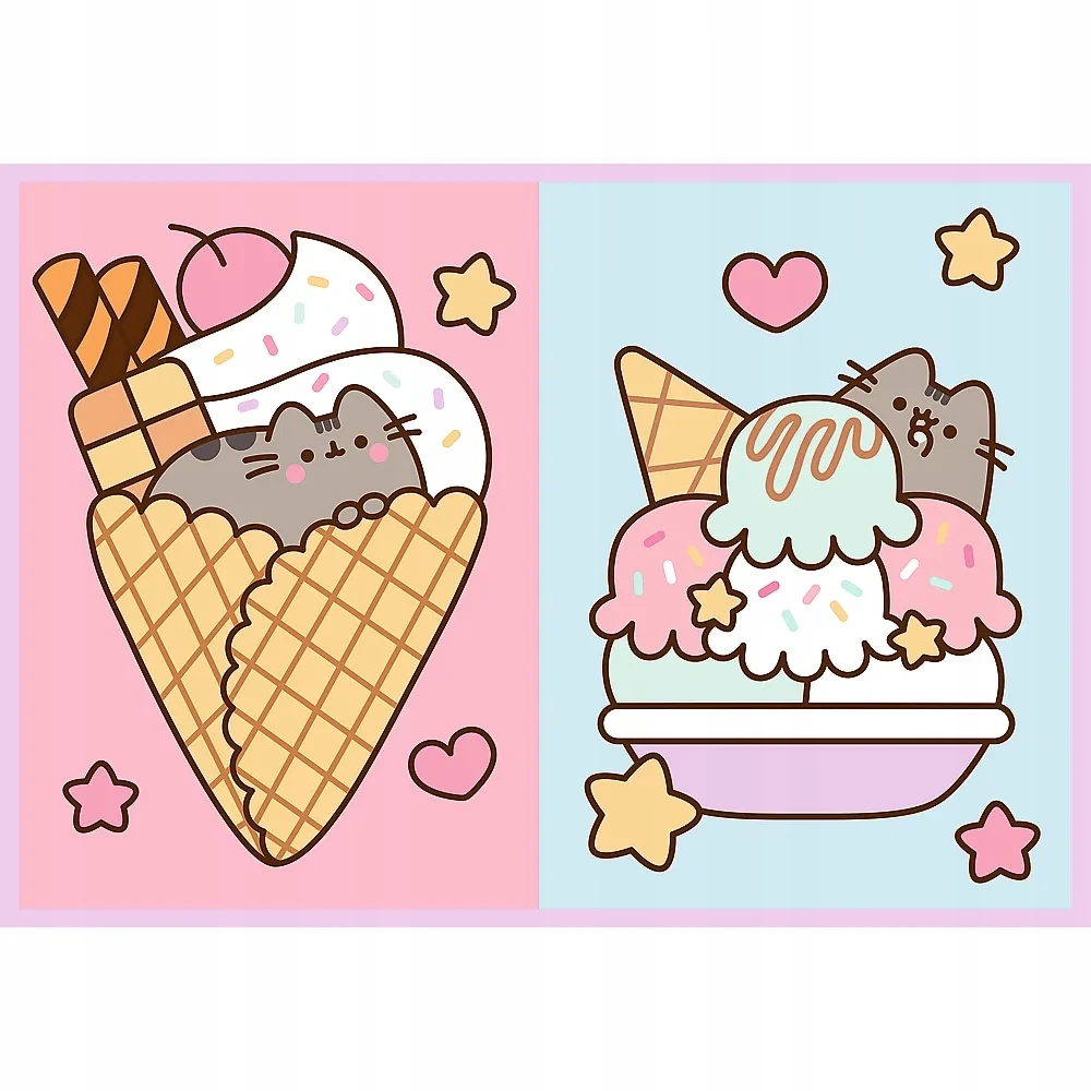 Dėlionė Trefl DĖLĖ 4 x 250 vienetų MEET PUSHEEN, 4 galvosūkiai vaikams nuo 12 m.