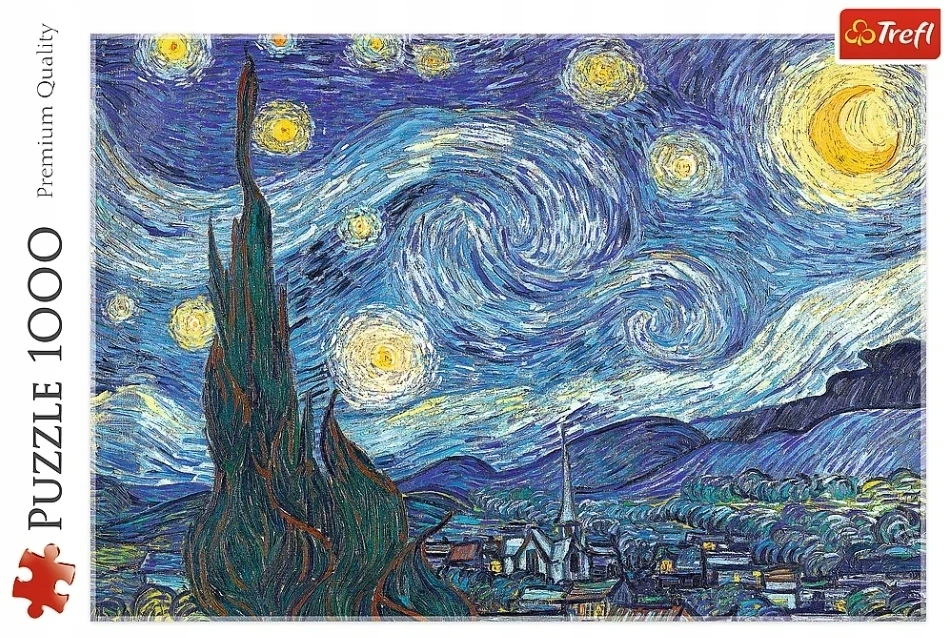 Trefl Dėlionė 1000 vnt. - Vincentas van Gogas: Žvaigždėta naktis