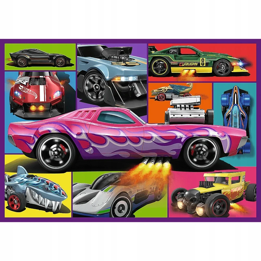 Trefl Dėlionė 4x250 vnt. - HotWheels