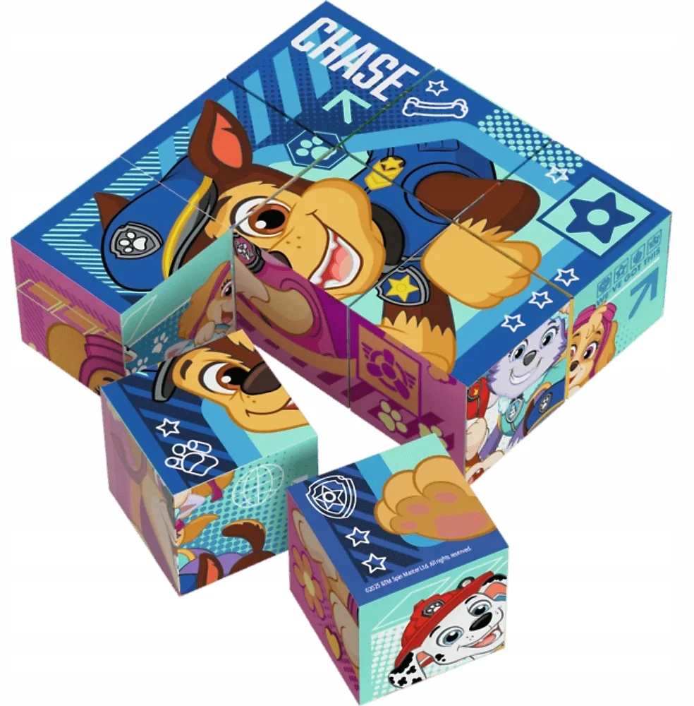 Trefl Medinės dėlionės kaladėlės, Paw Patrol