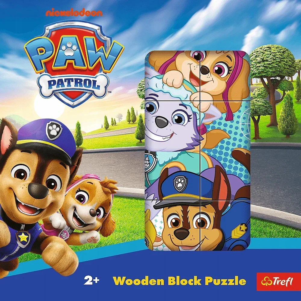 Trefl Medinės dėlionės kaladėlės, Paw Patrol