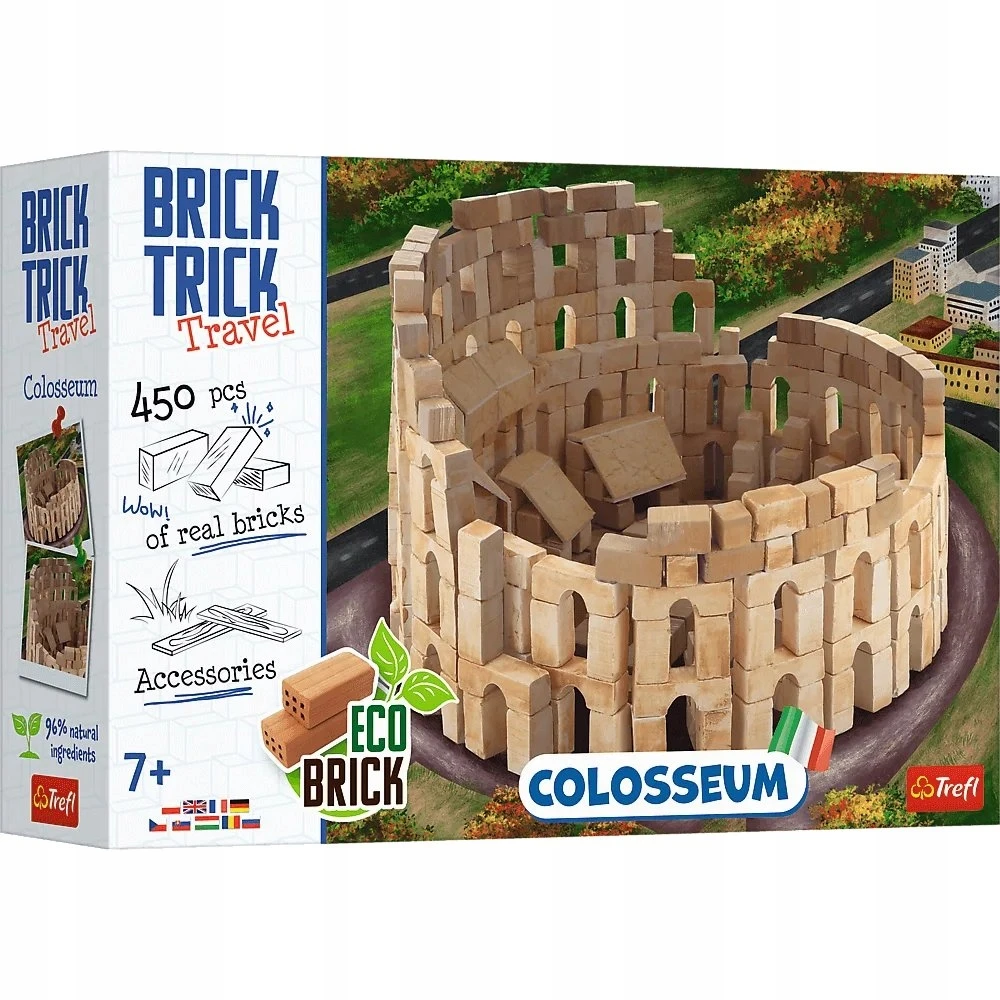 Rankdarbių rinkinys Brick Trick Travel Koliziejus Trefl