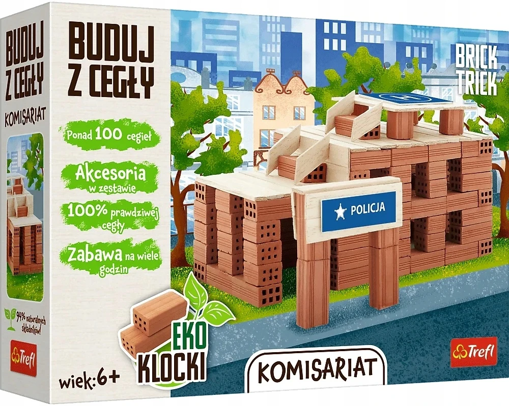 Trefl PLYTŲ TRIUKAS KONSTRUKCIJA IŠ PLYTŲ DAUGkartinio naudojimo POLICIJOS NAUDOJIMO RINKINYS