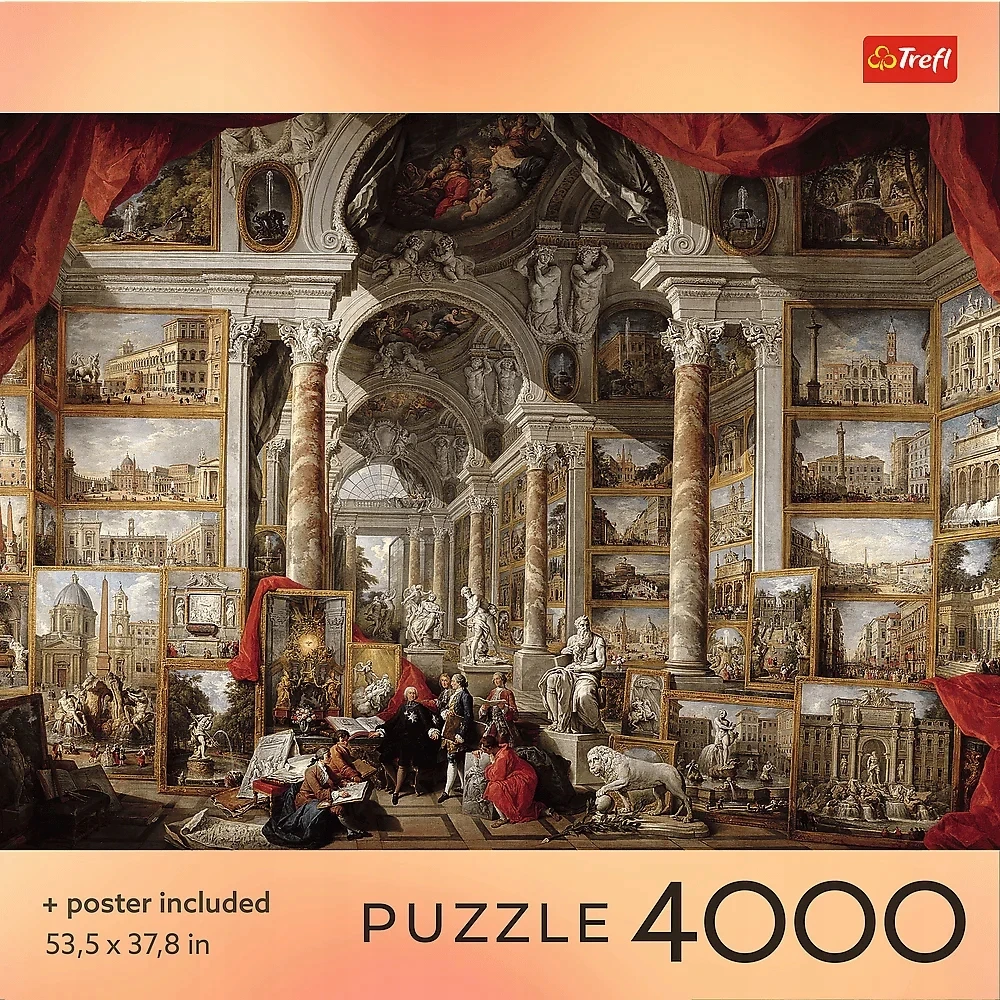 TREFL Dėlionė su plakatu „Panini, Modern Rome“, 4000 det.