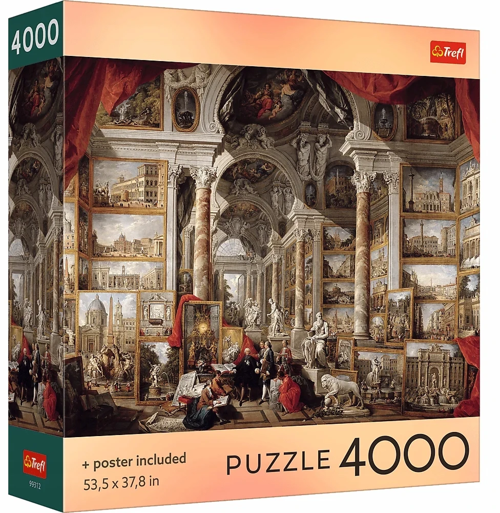 TREFL Dėlionė su plakatu „Panini, Modern Rome“, 4000 det.