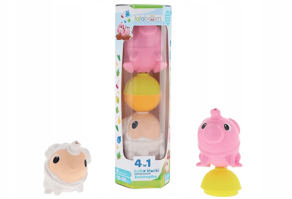 Trefl Rutuliniai blokai 6 vnt. Piggy Sheep Farm 61649 Lalaboom