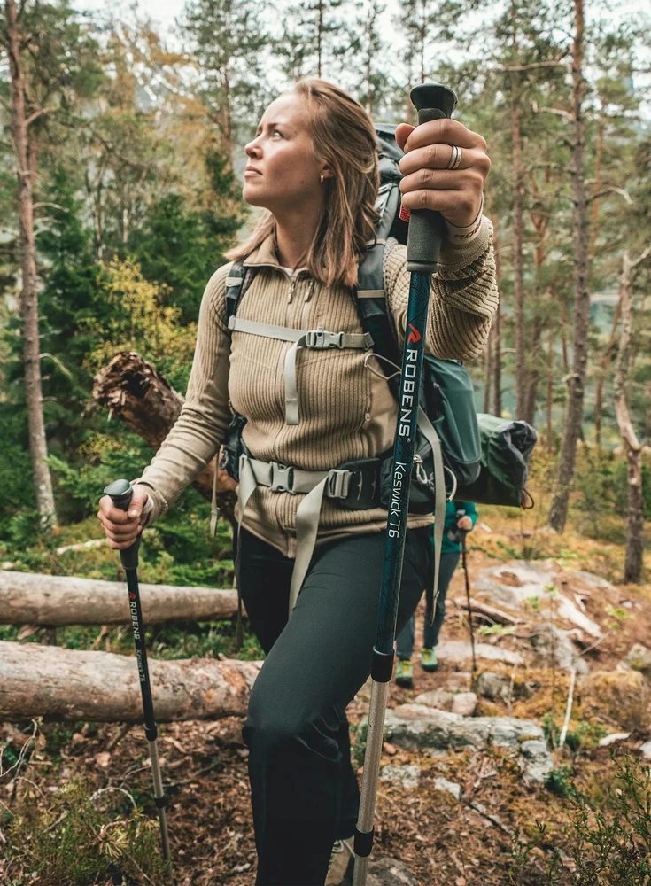 Trekingo lazdos Robens Keswick T6, mėlynos
