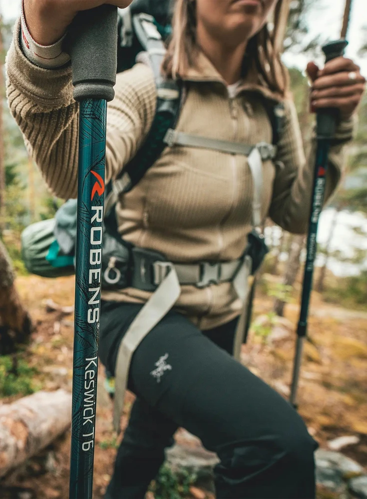 Trekingo lazdos Robens Keswick T6, mėlynos